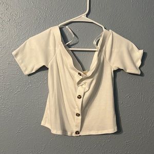 White Live in the Moment blouse.